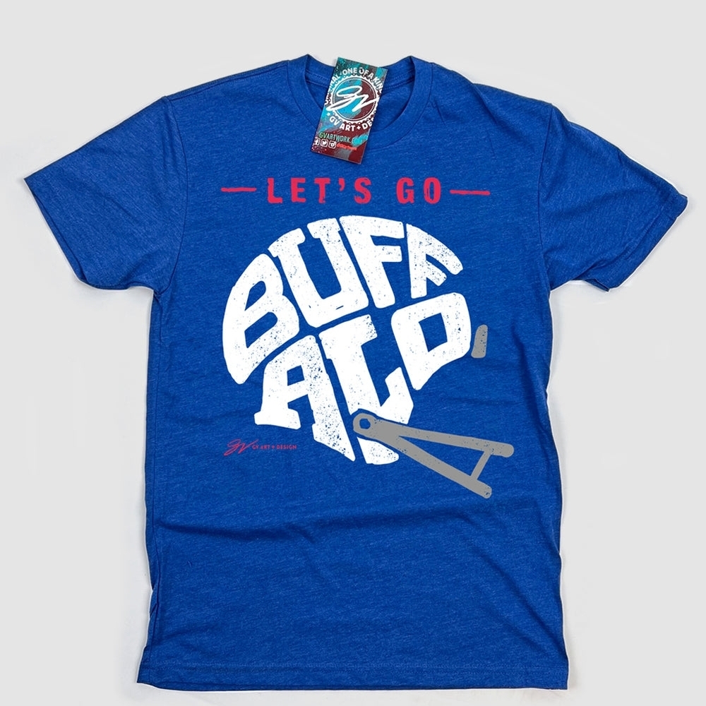 Blue Let's Go Buffalo T-Shirt
